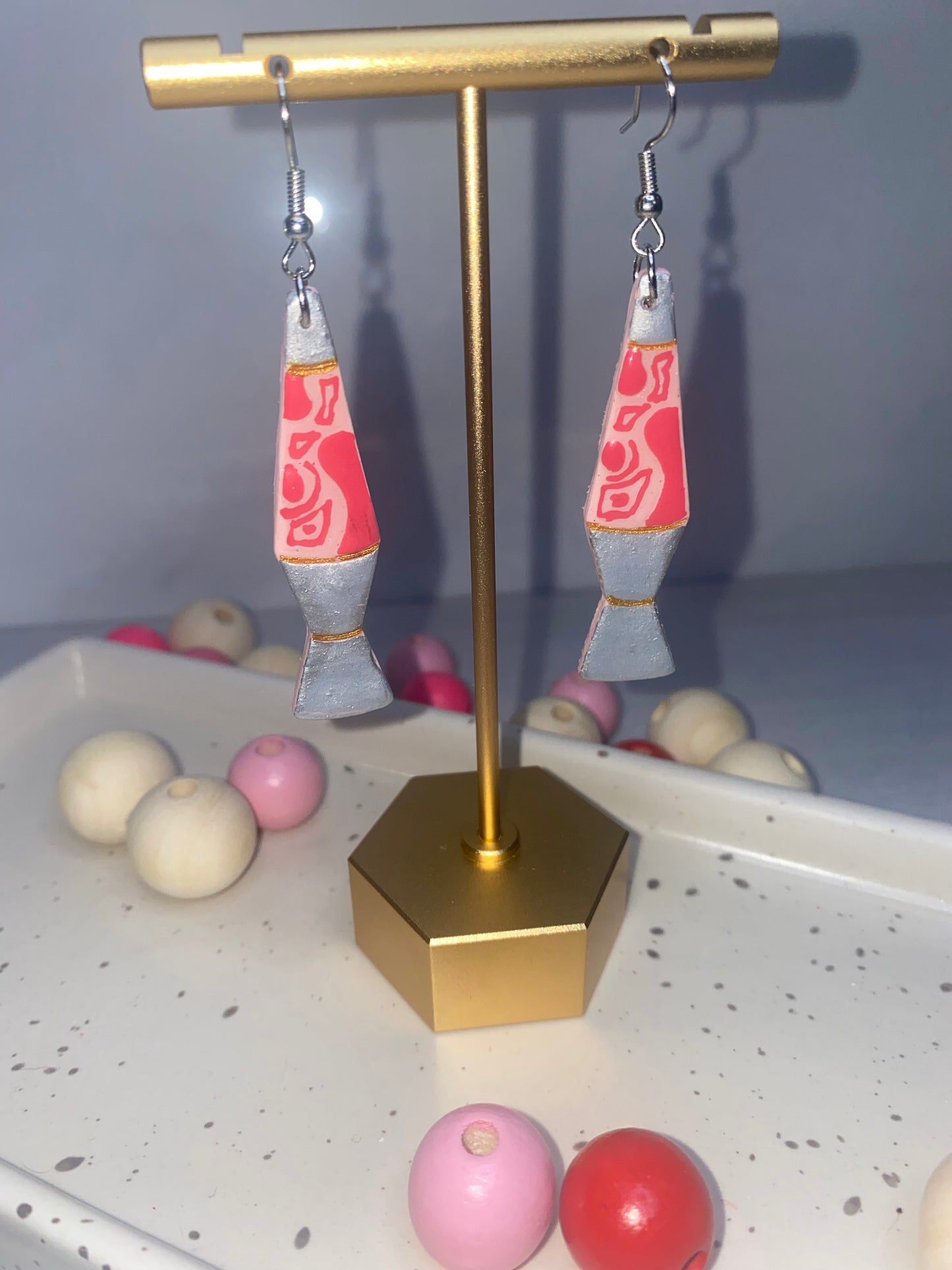 Lava Lamp Dangle Earrings