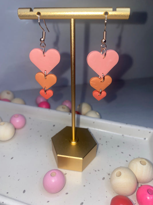 Heart Dangle Earrings