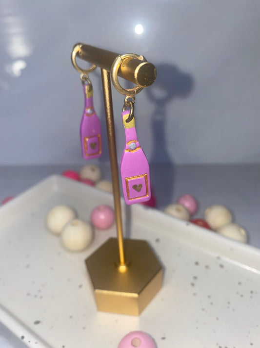 Purple Wine Dangle Earrings